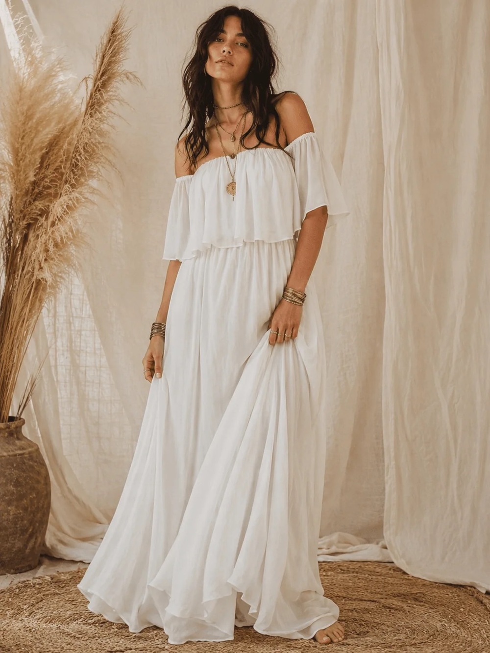 R.S.V.P. by Sugarlips | Canyon Lily Chiffon Maxi Gown Bohemian Bride Desert Boho